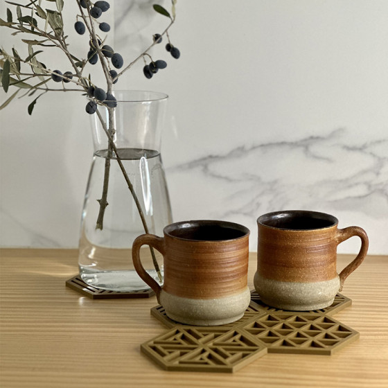 Set of 6 Hexagon Coasters
