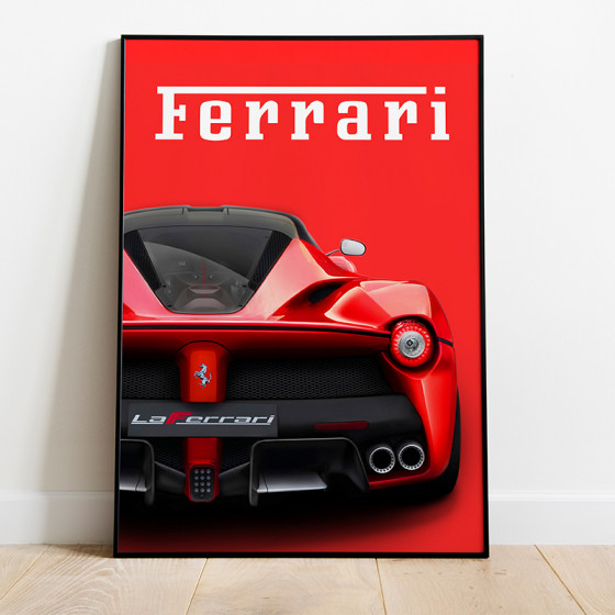 Cadre Déco La Ferrari 30x40cm