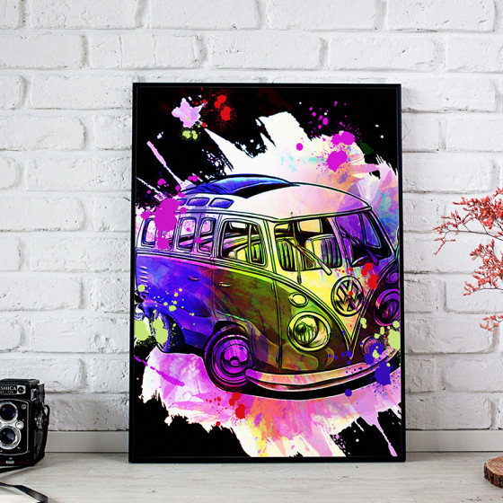 Pop Art Volkswagen Combi...