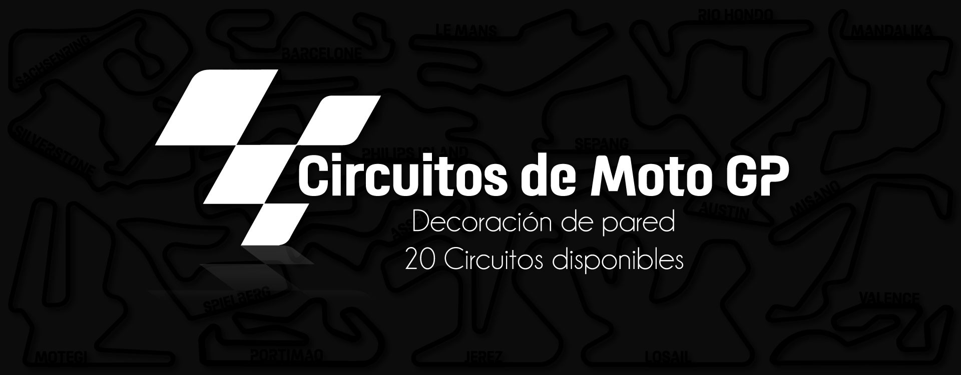DECORATION MURALE CIRCUIT MOTO GP
