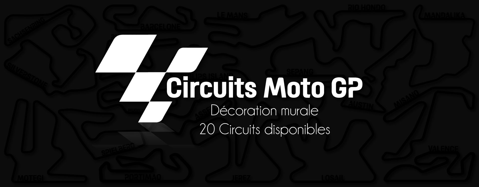 DECORATION MURALE CIRCUIT MOTO GP